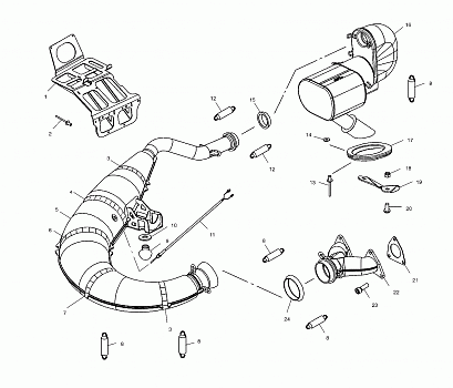 EXHAUST SYSTEM - S01NX4CS (4961676167C005)