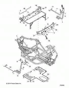 CHASSIS, MAIN FRAME - R17B1PD1AA/2P (49BRUTUSFRAME15)