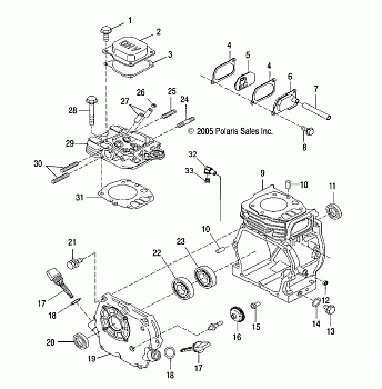 ENGINE, CRANKCASE - S16WB1ASA/AEA (49SNOWCRANKCASE07120)