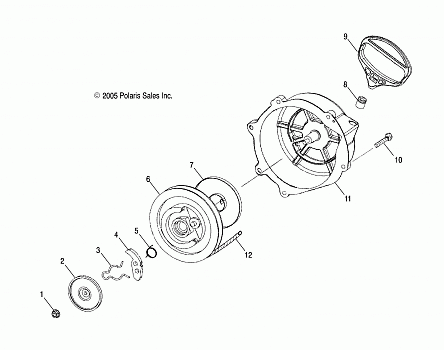 ENGINE, RECOIL STARTER - S07NP5CS/CE (4997259725C13)