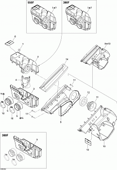 Air Intake System GSX 550F