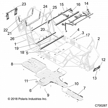 CHASSIS, MAIN FRAME AND SKID PLATES - Z20N4E99NC (C700287)