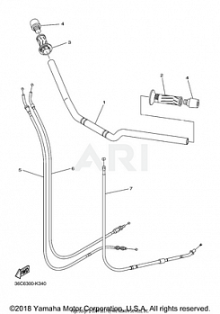 STEERING HANDLE CABLE