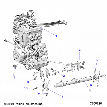 ENGINE, MOUNTING - R20RSE99NP (C700726)