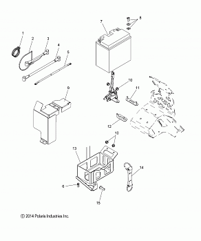 ELECTRICAL, BATTERY and CABLES - S15DR6PEL (49SNOWBATTERY15PROS)