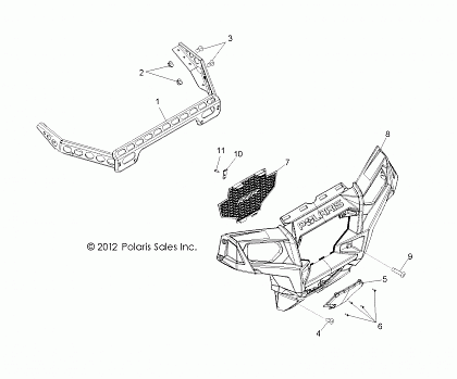 BODY, FRONT BUMPER - R13XE76AD/EAI (49RGRBUMPER13RZR)