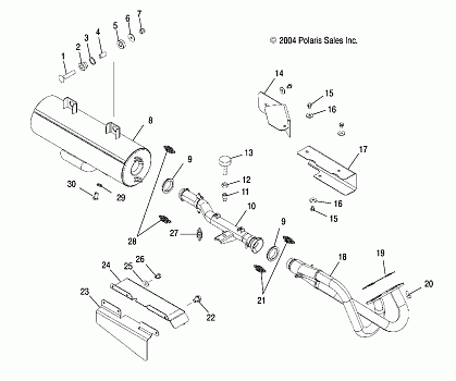 EXHAUST SYSTEM - R05RD68AA/AB (4998269826B04)