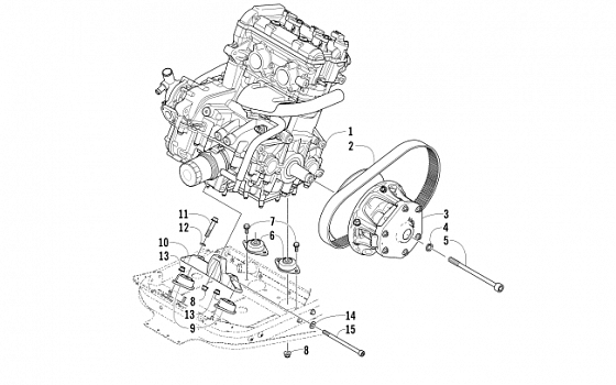 ENGINE AND RELATED PARTS