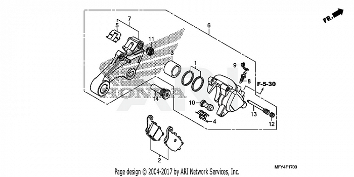 REAR BRAKE CALIPER