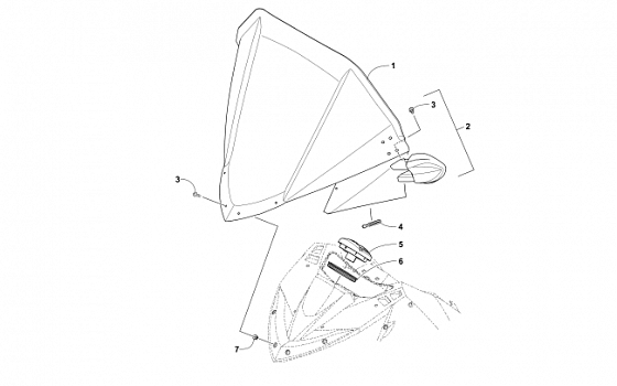 WINDSHIELD AND INSTRUMENTS ASSEMBLIES