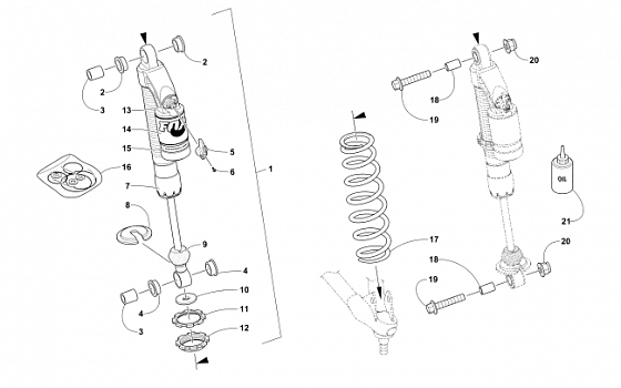 FRONT SUSPENSION SHOCK ABSORBER ASSEMBLY