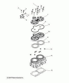 ENGINE, CYLINDER - S15DR6PEL (49SNOWCYLINDER156LEAS)