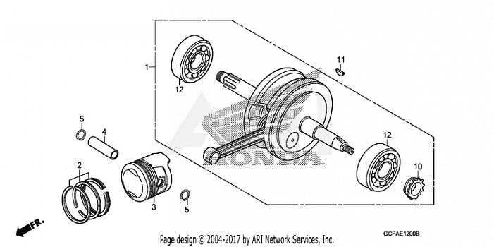 CRANKSHAFT + PISTON