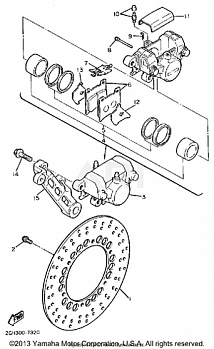 REAR BRAKE CALIPER