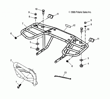 CHASSIS, BUMPER and RACK - A09PB20EB (49ATVBUMPER08PHXQD)