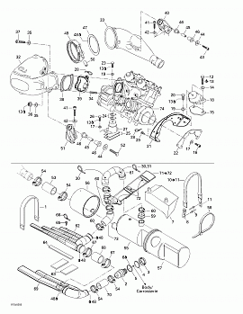 Engine Support And Muffler