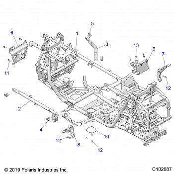 CHASSIS, MAIN FRAME - A20SLZ95AE (C102087)