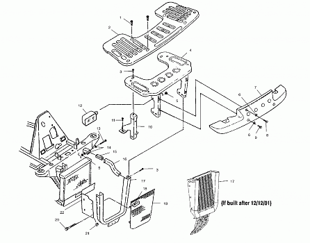 FRONT RACK AND BUMPER MOUNTING - A02CH42AA (4968536853A07)