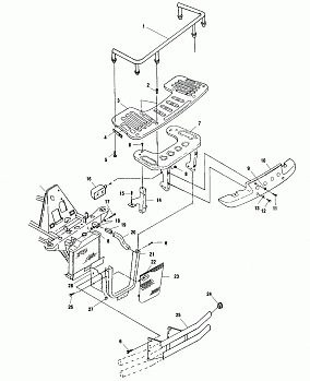 FRONT RACK and BUMPER MOUNTING - A00CH50AA (4954805480A009)