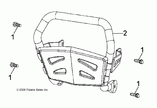 CHASSIS, BUMPER - A16YAK11AD/AF (49ATVBUMPER07OTLW90)