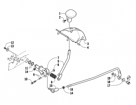 REVERSE SHIFT LEVER ASSEMBLY