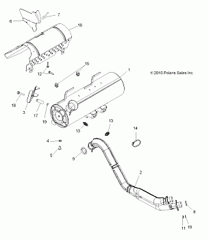 ENGINE, EXHAUST - A14ZN8EAB/C/I/M/P/S (49ATVEXHAUST11SPXP850)