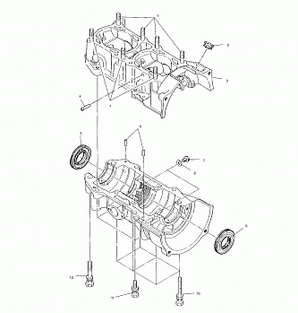 CRANKCASE - S01NB4BS (4960876087C003)