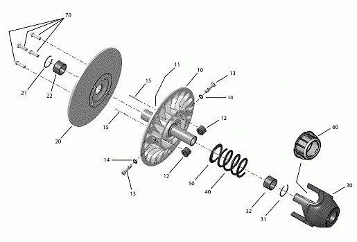 Transmission-Driven Pulley Turbo _19R1536a