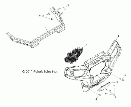 BODY, FRONT BUMPER - R12VE76FX/FI (49RGRBUMPER12RZRS)