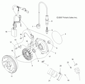 ELECTRICAL, IGNITION SYSTEM - A10NG50AA (49ATVMAGNETO08SCRAM)