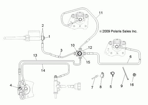 BRAKES, BRAKE LINES - A10NG50AA (49ATVBRAKELINE10SCRAM)