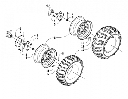 WHEEL AND TIRE ASSEMBLY