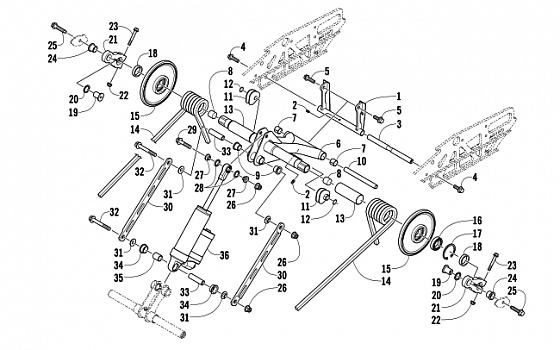 REAR SUSPENSION REAR ARM ASSEMBLY