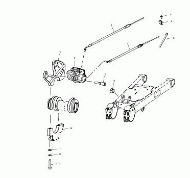 REAR CALIPER MOUNTING - A02CL50AA/DA (4967986798C07)