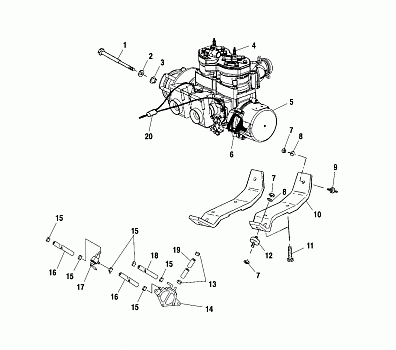 ENGINE MOUNTING - S01SR5AS (4960386038B014)