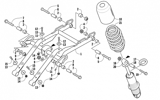 REAR SUSPENSION FRONT ARM ASSEMBLY