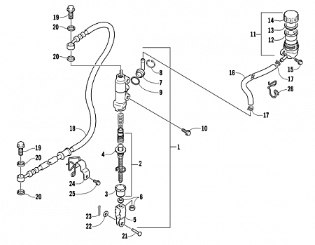 REAR MASTER CYLINDER ASSEMBLY