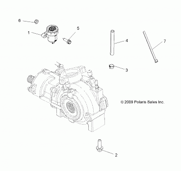 DRIVE TRAIN, GEARCASE MOUNTING, FRONT - A14ZN8EAB/C/I/M/P/S (49ATVGEARCASEMTG10SPXP550)