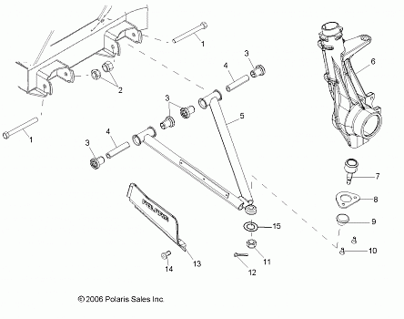 A-ARM/STRUT MOUNTING - R07RB50AA/RH50AA (49RGRAARM07500)