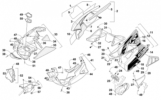 SKID PLATE AND SIDE PANEL ASSEMBLY