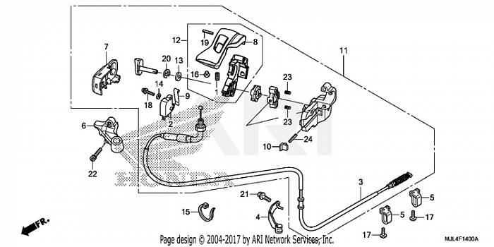 PARKING BRAKE LEVER