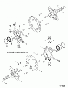 SUSPENSION, FRONT CARRIER - Z17VBE87N2 (701098)