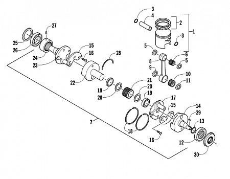 PISTON AND CRANKSHAFT