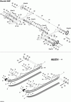 Rear Suspension SKANDIC 550F