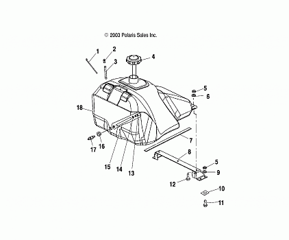 GAS TANK - S04NT5BS/BE (4988518851A07)