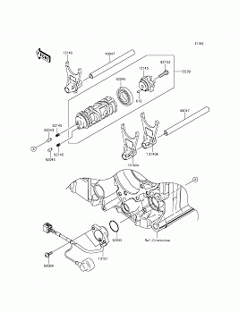 Gear Change Drum/Shift Fork(s)