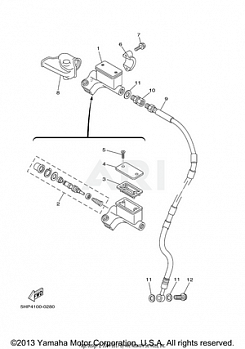 FRONT MASTER CYLINDER LEV 1B2F