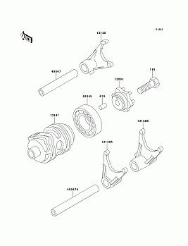 Gear Change Drum/Shift Fork(s)