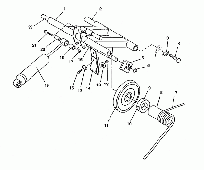 REAR TORQUE ARM ASSEMBLY RXL/0930768 and RXL SKS/0930568 (4922992299022A)