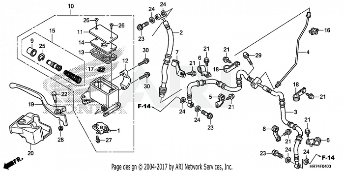 FRONT BRAKE MASTER CYLINDER